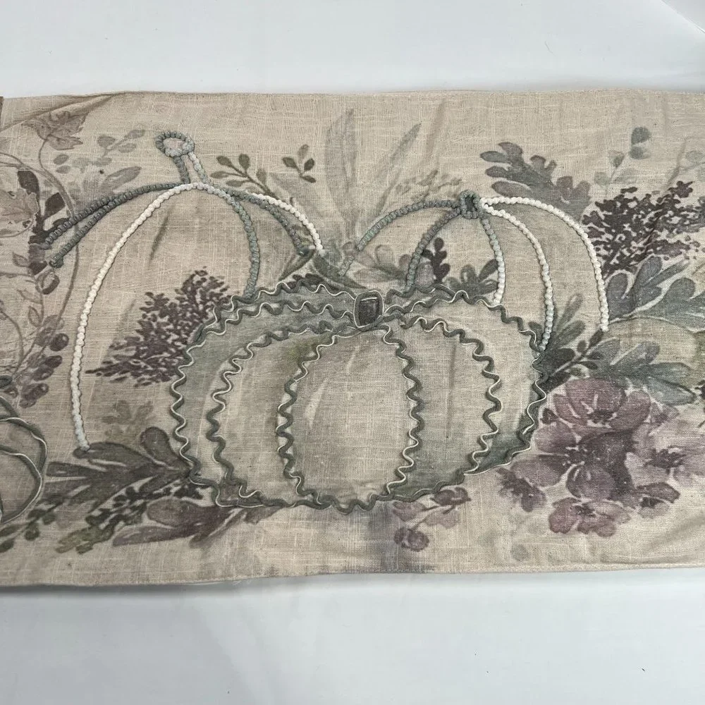 Rachel Ashwell Fall Pumpkin Table Runner Autumn Theme The Farmhouse 14
